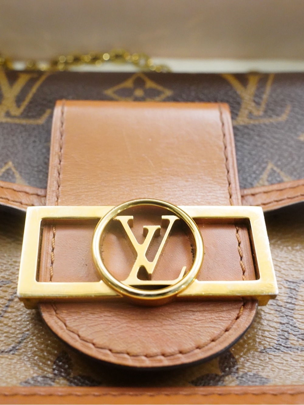 Louis Vuitton Dauphine Reverse Monogram with Gold Hardware/Chain - Picture 7 of 16